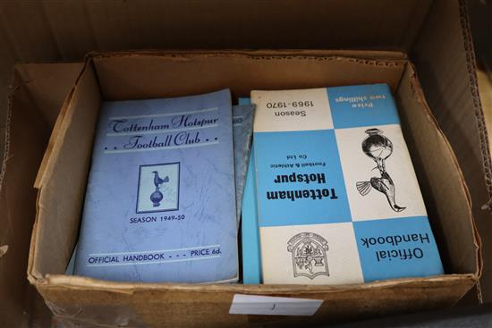 A collection of Tottenham Hotspur F.C., World Championship Jules Rimet Cup and other football programmes,